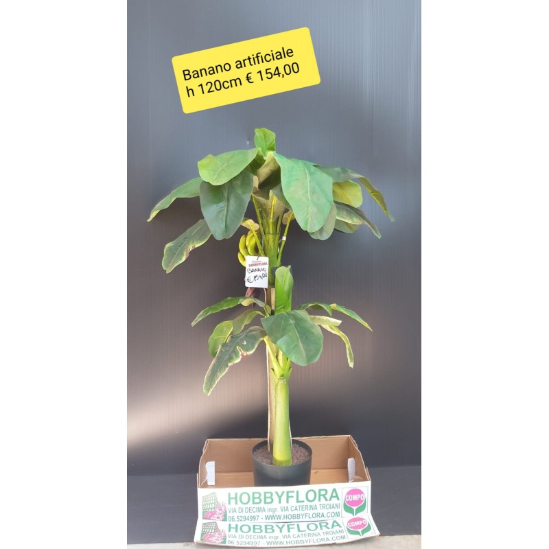 Banano artificiale - altezza 120 cm - Hobby Flora