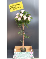 Rosa ad alberello artificiale ht 120 cm